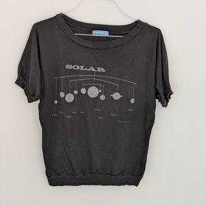 FluffyCo Black Solar System Tee